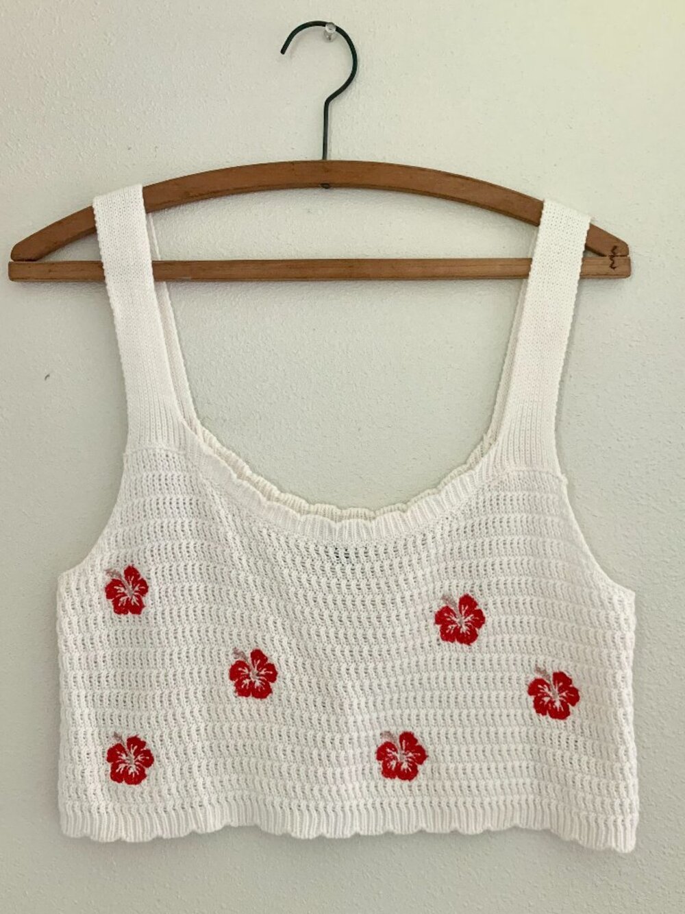 Knit Hibiscus Crop